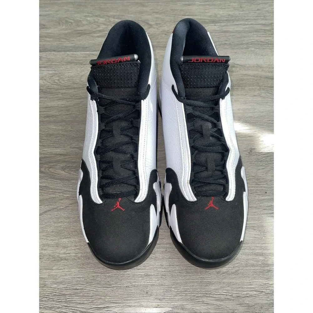 Size 12- Air Jordan 14 Retro Black Toe 487471-160